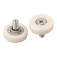 thumbnail image 3 of 8Pcs Plastic Drawer Pulley Replacement Wheels Bearing Small Pulley With Nuts Shower Room Pulley Rollers Runners Hardware, 3 of 8
