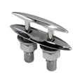 thumbnail image 3 of S SERENABLE Pull up Boat Cleats Mirror Polished Sturdy Simple Assembly Marine Rope Cleat 125mm 5inch, 3 of 9
