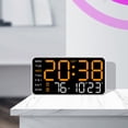 thumbnail image 4 of Yhmxh Home Decor Clearance Room Decor Living Room Decor Digital Wall Clock LED Digital Wall Clock With Large Display Alarm Clock With Digital Calendar Suitable For Living Room Bedroom Office Store, 4 of 4