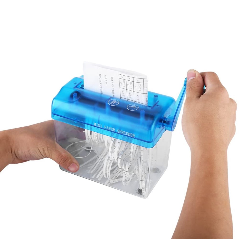 Déchiqueteuse manuelle portable Mini outil de coupe de documents pour bureau à domicile