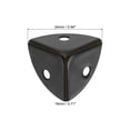 thumbnail image 2 of Uxcell 4 Pack Decorative Box Corner Cover, 18mm Metal Edge Guard, Furniture Corner Edges Protector, Black, 2 of 6