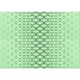 thumbnail image 1 of Ahgly Company Tapis d'Intérieur Lavables en Machine Rectangle Transitionnel Vert Menthe, 2' x 4', 1 of 7