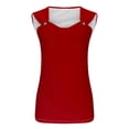 thumbnail image 4 of Meichang Débardeurs Décontractés pour Femmes Été Col Rond Tunique Ample Chemises Sans Manches Basiques Blouses Camisole Unie, 4 of 4