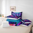thumbnail image 4 of YST Wild Butterfly Twin Size 7-Piece Bedding Set, Gradient Floral Comforter Set, Chic Pink Flower, 4 of 4