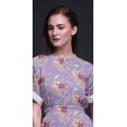 thumbnail image 2 of Bimba Robe Longue pour Femmes en Rayonne à Feuilles et Fleurs, Style Bohème, Plage, Cocktail, Fête, Maxi, Fendue - Grande, 2 of 6