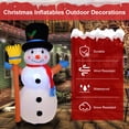 thumbnail image 4 of 4 FT Christmas Inflatables Outdoor Decorations Waterproof Lighted Inflatable Snowman, 4 of 8