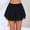 Black, variant on Elvqul Womens Skirt Summer Mini Skirts Tiered Elastic Waisted White Short Skirts for Women Pure Color