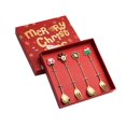 thumbnail image 3 of Stainless Steel Dessert Spoons Forks Tea Spoons Stainless Steel Christmas Spoons 4Pcs C, 3 of 9