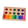 thumbnail image 2 of Tachiuwa Acrylic Cubes Blocks Set Clear Rainbow Acrylic Gemstone Cubes for Double Shapes, 2 of 9