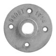 thumbnail image 2 of 10PCS DN15 1/2 Po Bride 4 Trous Bride de Plancher Bride en Alliage d'Aluminium Plateau Fileté Fixation Raccords de Tuyauterie de Base, 2 of 10
