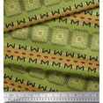 thumbnail image 2 of Soimoi polyester Crepe Fabric Geometric African Print Sewing Fabric Yard 42 Inch Wide, 2 of 3