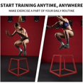 thumbnail image 4 of BeesClover Heavy Duty Steel Plyo Box for Exercise (12, 18, 24, 30 Inch) with Rubber Pads, Plyometric Jumping Box Metal Exercise Step Up Box for Strength Training, Conditioning & Step Up Workouts, 4 of 7