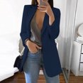 thumbnail image 1 of CEHVOM Women Autumn Winter Long Sleeve Office Coat Cardigans Suit Long Jacket, 1 of 6