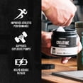 thumbnail image 2 of Jacked Factory Creatine Monohydrate Powder 150g - Canadian-Owned Informed Choice Certified Supplement for Increased Muscle Mass*, Improved Strength, Power, & Performance** - 30 Servings, Unflavored, 2 of 9