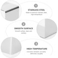 thumbnail image 3 of Square Mousse Mold Stainless Steel Cake Ring Mousse Cutter Cake Mold Dessert Ring Pastry Mould Baking Tool (Silver 4 Inch), 3 of 7