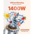 thumbnail image 2 of VEVOR 85 oz 1400W Blender for Smoothies Food Processing Blender for Kitchen, 2 of 9