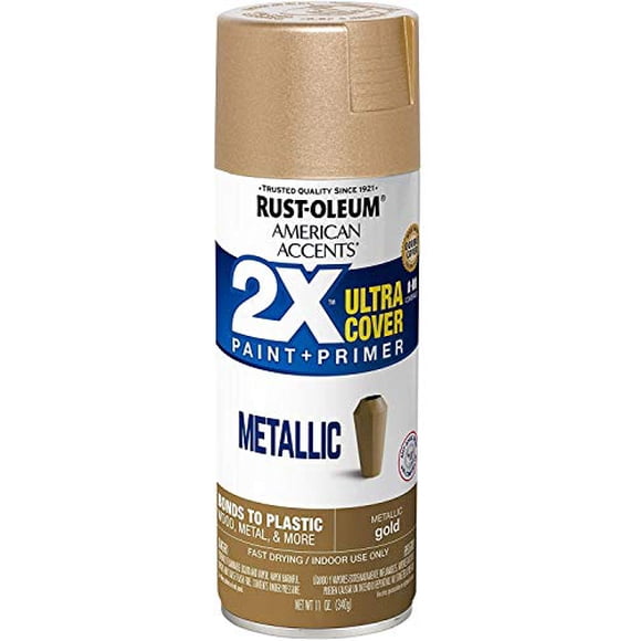 Rust-Oleum 327909 American Accents Spray Paint, Metallic Gold