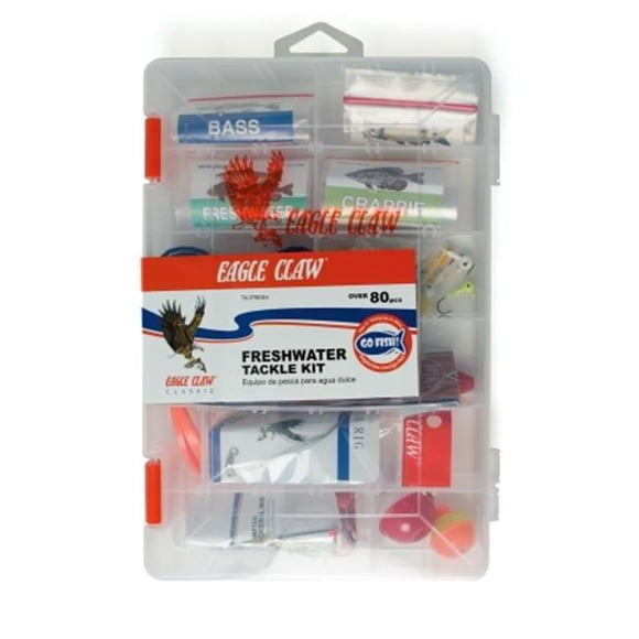 Eagle Claw Ensemble de 83 Pcs d'Attirails d'Eau Douce