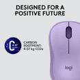 thumbnail image 3 of Logitech Silent Souris Sans Fil Ambidextre avec Récepteur USB Lilac, 3 of 8