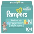 thumbnail image 1 of Couches Pampers Baby-Dry, taille 0, 1 of 9