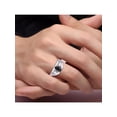thumbnail image 2 of RYLOS Mens Rings Sterling Silver Classic Design 7X5MM Oval Gemstone & Diamond  Onyx October Birthstone Ring Size 12, 2 of 6