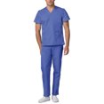 thumbnail image 2 of Adar Mens Medical Scrubs Set Medical Uniforms - Roomy Fit (30 Colors), 2 of 7