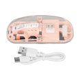 thumbnail image 2 of BT Mouse, Transparent RGB Dual Mode Gaming Mouse, 800/1200/1600/2400 DPI, Rechargeable Computer Mice, for PC Laptop, 2 of 7