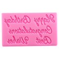 thumbnail image 1 of Fondant Molds Kitchen Baking Accessories Cartoon Happy Birthday Design Embossed Mould Chocolate Making Die Household Restaurant, 1 of 6