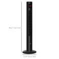 thumbnail image 3 of HOMCOM Freestanding Tower Fan Cooling for Home with Oscillating 12H Timer, 3 of 10
