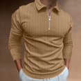 thumbnail image 2 of Ketyyh-chn99 Polo Polo Shirt Chemises pour Hommes Polo Shirt Grande Taille T-Shirts pour Hommes à Manches Courtes Polyester Col Coupe Régulière Kaki,G, 2 of 5