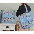 thumbnail image 5 of Soimoi Blue Modal Satin Fabric Mirror Theme Human Figure Fabric Prints By Yard 42 Inch Wide, 5 of 5