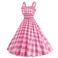 thumbnail image 3 of Ketyyh-chn99 Blouses pour Femmes Mode Chic Femme Élégante Robe de Soirée Décontractée Robes T-shirt Manches Longues Robe Bohème de Plage Rose,TG, 3 of 4