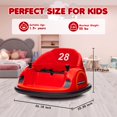 thumbnail image 3 of EDTara 12V Electric Ride On Bumper Car for Toddlers, Remote Control, LED Lights, 360 Degree Spin, Battery Display, Music, Perfect Toy Gift, 3 of 7