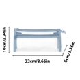 thumbnail image 3 of RXIRUCGD Sac à Stylos Transparent à Double Couche Sac à Stylos Triangulaire Transparent Étudiant Grande Capacité Sac de Rangement à Compartiments Sac de Papeterie, 3 of 6