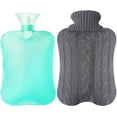 thumbnail image 1 of Hot Water Bottle- 2 Liter Water Bag with Knitted Cover B, 1 of 2