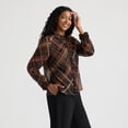 thumbnail image 4 of Mexx Women’s Long Sleeve Ruffle Shirt with Inside Cami, 4 of 6