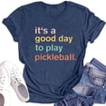 thumbnail image 3 of A Female Pickleball Player T Shirt With Letter Prints, 3 of 3