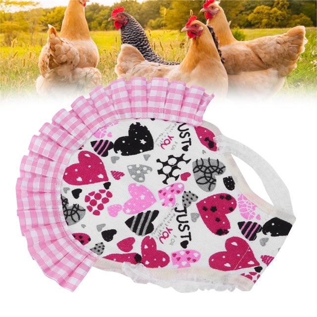 Hen Saddles, Soft Comfortable Cute Design Chicken Feather Fixer Apron Multifunctional With Elastic Straps For Poultry For Hens For Protect Feathers