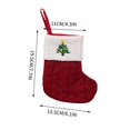 thumbnail image 3 of Vaidha Christmas Decorations Red Knitted Alphabet Embroidered Christmas Socks Colorful 26 Letter Gift Socks, 3 of 4