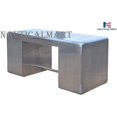 thumbnail image 3 of Nauticalmart Deco Aviator Writing Desk - Aluminium Table Mid Century Industrial Furniture, 3 of 5