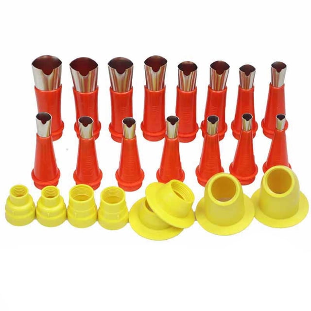 EGNMCR Family Use Integrated Rubber Nozzle Tool Kit, Rubber Nozzle Tool With Base, Stainless Steel Material, Caulking Nozzle Applicator Coating For Home Rubber nozzle