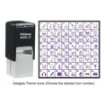 thumbnail image 4 of Printtoo Personalized Gadgets Theme Icons Rubber Stamp Self Inking Stamper 24 mm-Red, 4 of 7