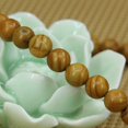 thumbnail image 3 of Bracelet Extensible en Perles Rondes de 6 mm en Pierre Précieuse Grain de Bois Mat Naturel 7 Pouces Unisexe, 3 of 5