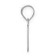 thumbnail image 2 of Diamond2Deal 14K Pendentif Initiale Lettre I en Or Blanc pour Femmes, 2 of 6