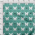 thumbnail image 3 of oneOone Georgette Viscose Dark Teal Green Fabric Check Craft Projects Decor Fabric Printed By The Yard 42 Inch Wide, 3 of 4