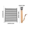 thumbnail image 3 of Cagogo under $5 Hot Dog Roller Rack, Stainless Steel Hot Dog Roller Grill, BBQ Sausage Roasting Rack, Camping Picnic Cooking Tools, Even Heating Barbecue Accessories, 3 of 9