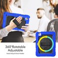 thumbnail image 3 of XYX For iPad Air 5th/4th Generation 10.9 inch 2022/2020 Case, 360 Rotating Shockproof Cover with Stand, Screen Protector, Shoulder Strap, Blue, 3 of 7
