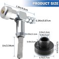 thumbnail image 4 of GUYUTING New Fuel Shut Off Valve Kit, Metal+Rubber 751-0171, for Arctic Cat Cad Snow Removal Equipment Generators, 4 of 9