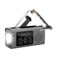 thumbnail image 2 of BELOVING Emergency Radio Compact Multifunctional Weather Radio for Home Hiking Indoor gray, 2 of 9