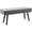 Grey, variant on HOMCOM 39" End of Bed Bench, Upholstered Entryway Bench for Living Room